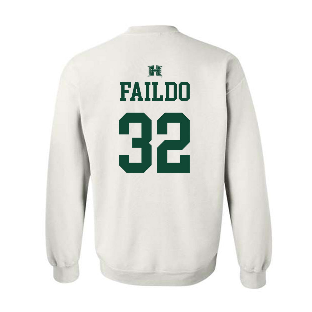 Hawaii - NCAA Baseball : Hunter Faildo - Sports Shersey Crewneck Sweatshirt-1