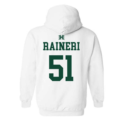 Hawaii - NCAA Baseball : Kaysen Raineri - Sports Shersey Hooded Sweatshirt-1