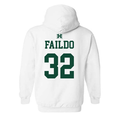 Hawaii - NCAA Baseball : Hunter Faildo - Sports Shersey Hooded Sweatshirt-1