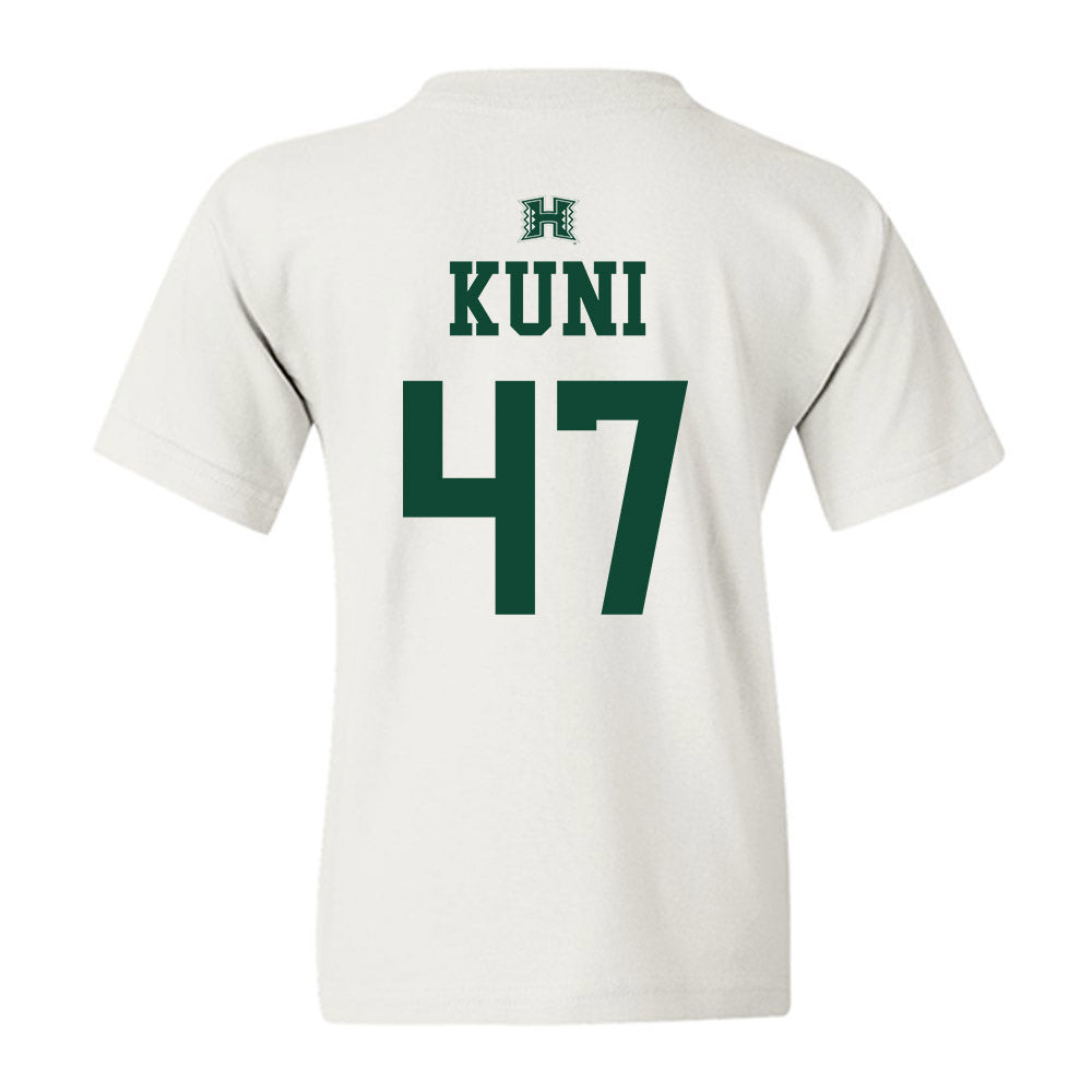 Hawaii - NCAA Baseball : Aidan Kuni - Sports Shersey Youth T-Shirt-1