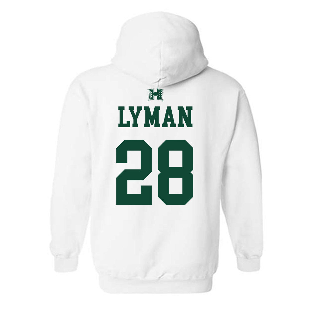 Hawaii - NCAA Baseball : Brode Lyman - Sports Shersey Hooded Sweatshirt