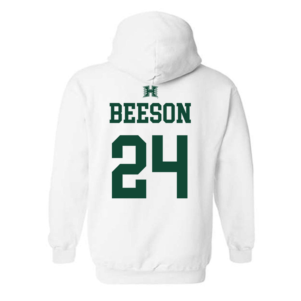 Hawaii - NCAA Baseball : Britton Beeson - Sports Shersey Hooded Sweatshirt-1