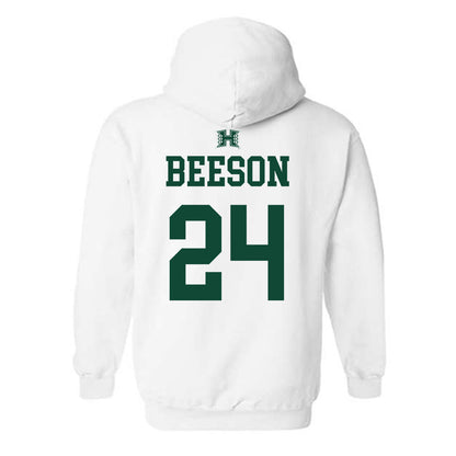 Hawaii - NCAA Baseball : Britton Beeson - Sports Shersey Hooded Sweatshirt-1