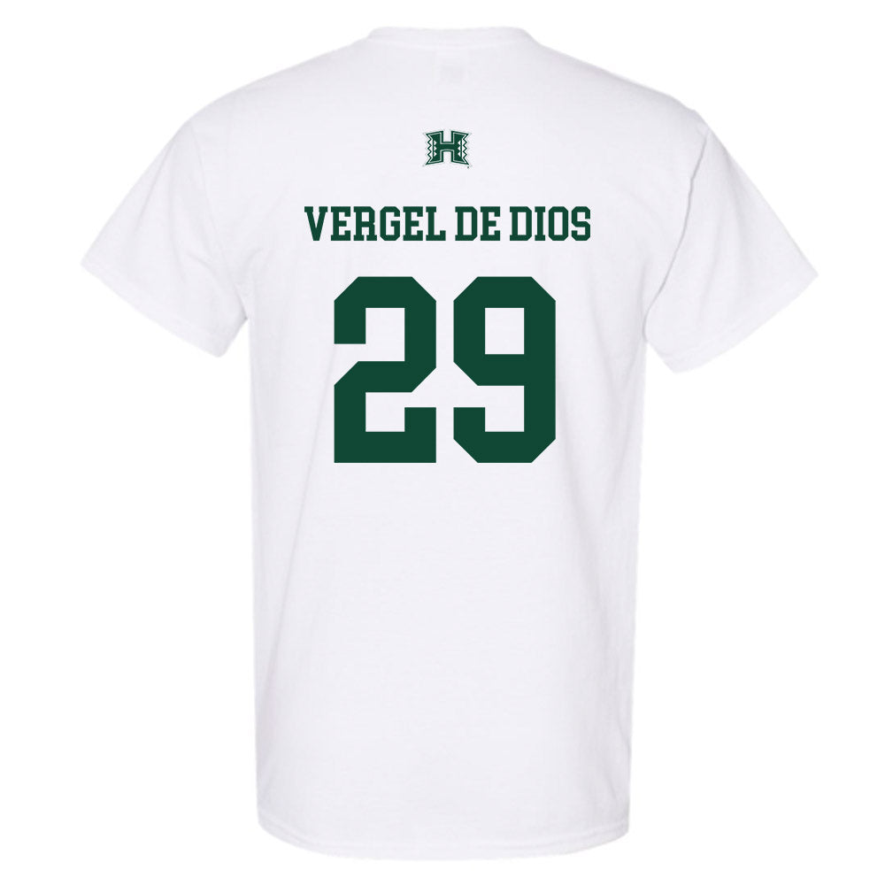 Hawaii - NCAA Baseball : David Vergel de Dios - Sports Shersey T-Shirt-1