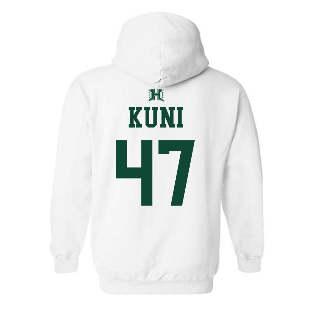 Hawaii - NCAA Baseball : Aidan Kuni - Sports Shersey Hooded Sweatshirt-1