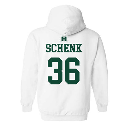 Hawaii - NCAA Baseball : Kahiau Schenk - Sports Shersey Hooded Sweatshirt-1