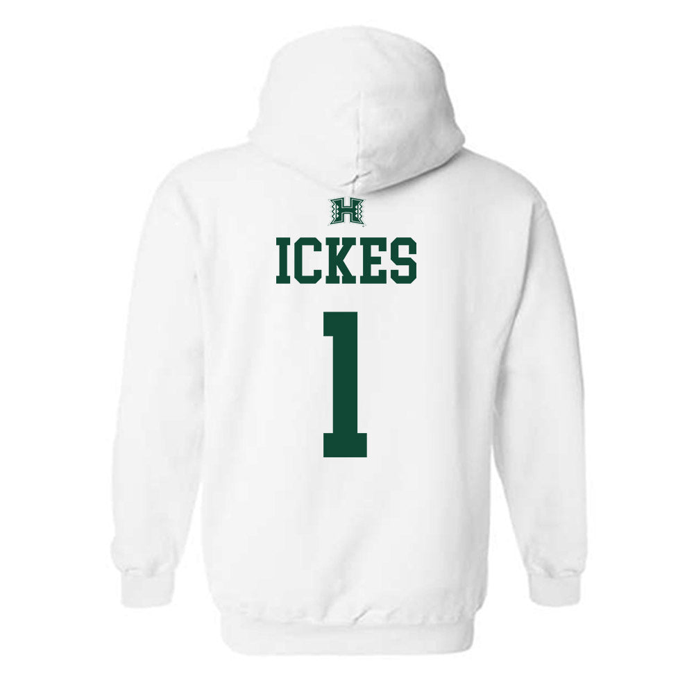 Hawaii - NCAA Baseball : Elijah Ickes - Sports Shersey Hooded Sweatshirt-1