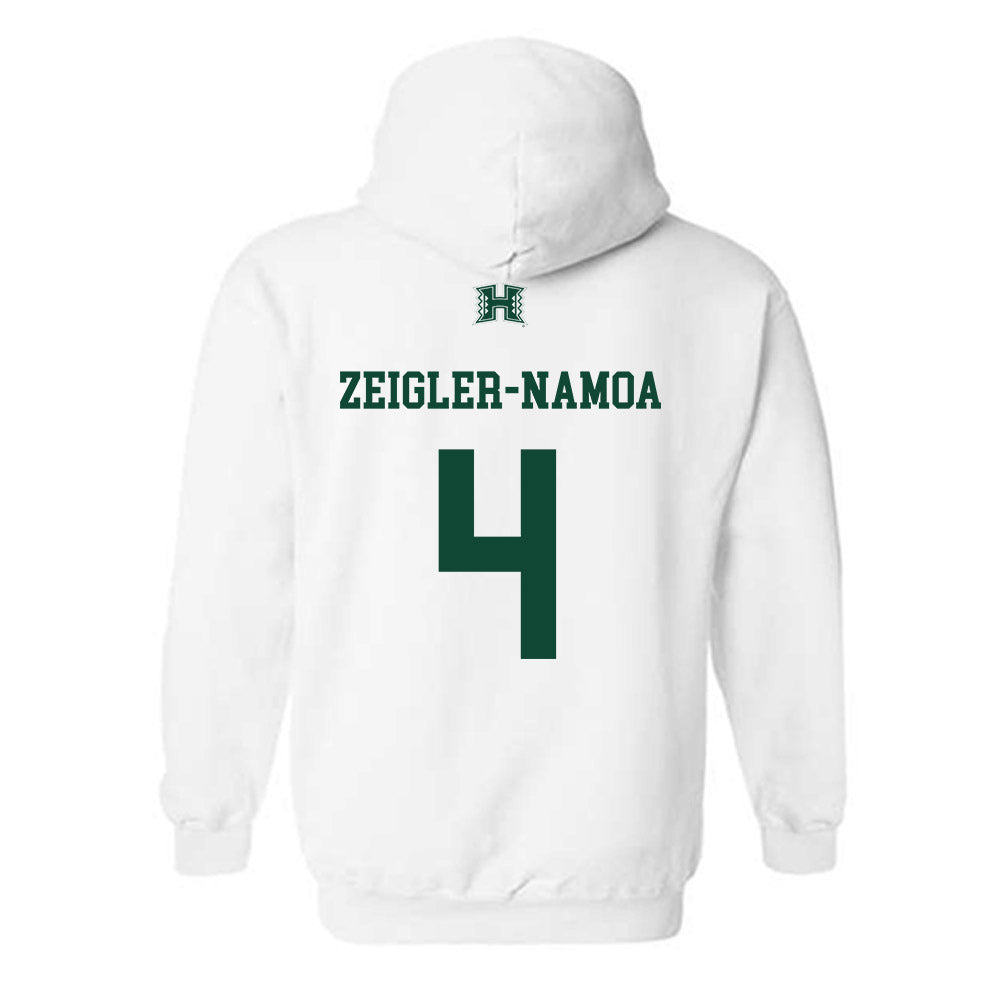 Hawaii - NCAA Baseball : Ben Zeigler-Namoa - Sports Shersey Hooded Sweatshirt-1