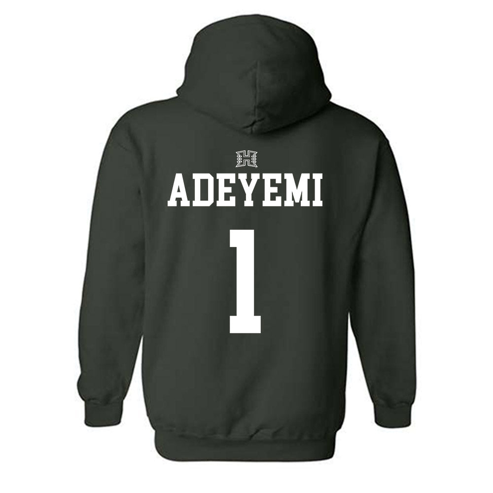 Hawaii - NCAA Women's Volleyball : Stella Adeyemi - Classic Shersey Hooded Sweatshirt-1