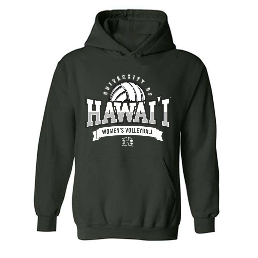Hawaii - NCAA Women's Volleyball : Miliana Sylvester - Classic Shersey Hooded Sweatshirt-0