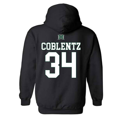 Hawaii - NCAA Softball : Emerson Coblentz - Sports Shersey Hooded Sweatshirt-1