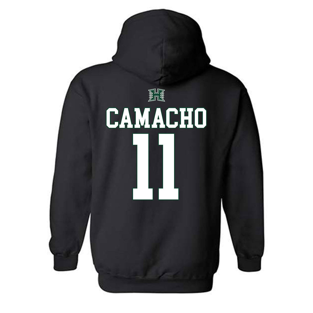 Hawaii - NCAA Softball : Brooke Camacho - Sports Shersey Hooded Sweatshirt-1