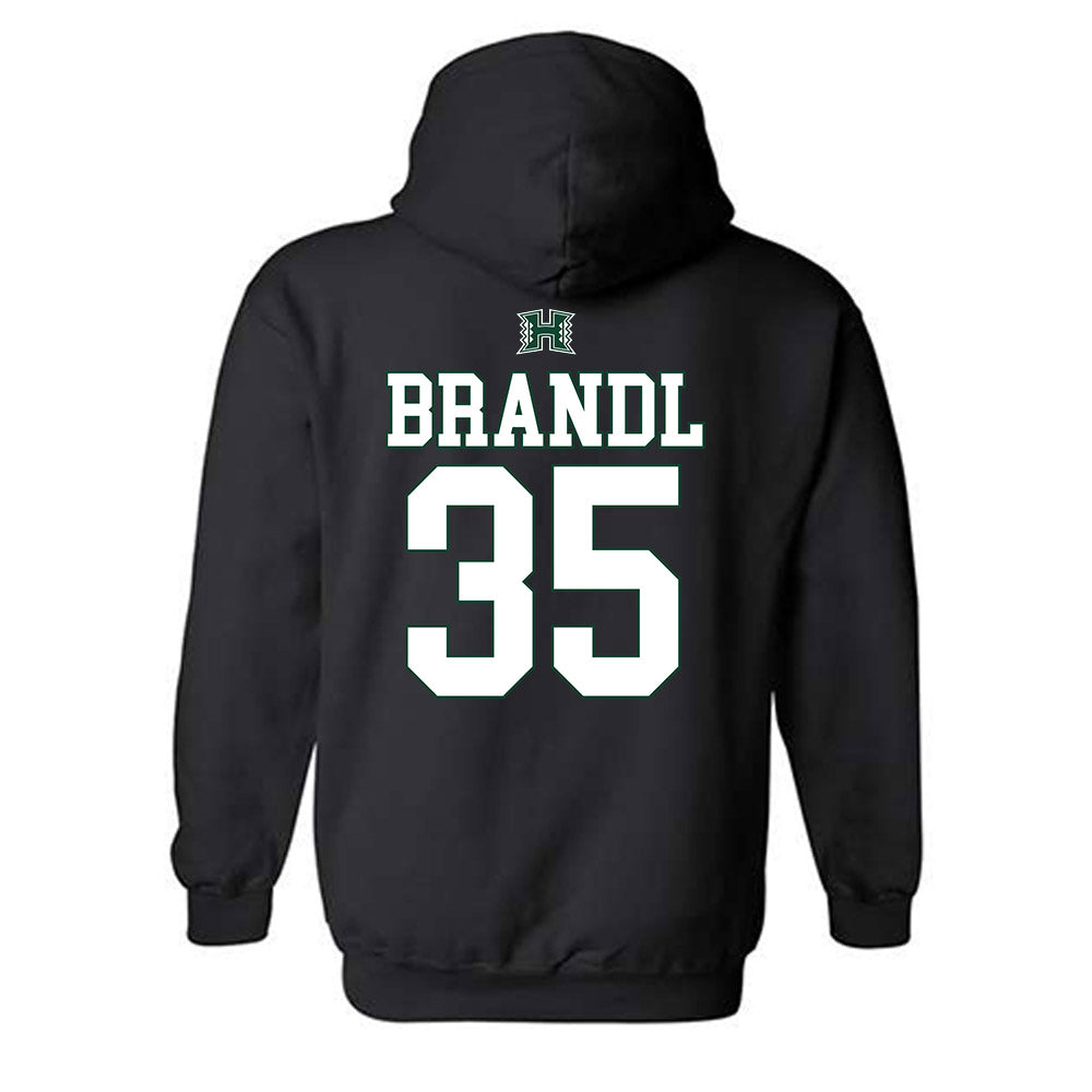 Hawaii - NCAA Softball : Macy Brandl - Sports Shersey Hooded Sweatshirt-1