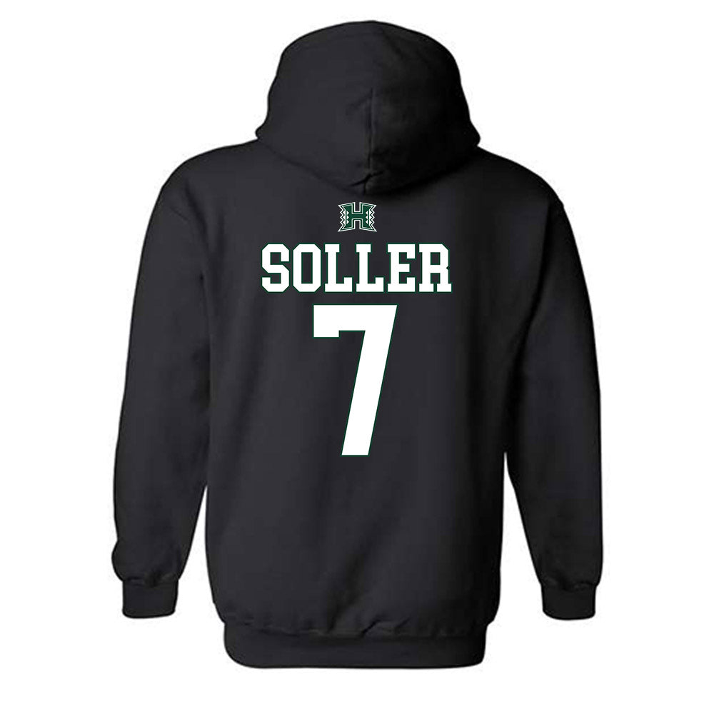 Hawaii - NCAA Softball : Kiani Soller - Sports Shersey Hooded Sweatshirt-1