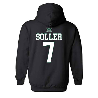 Hawaii - NCAA Softball : Kiani Soller - Sports Shersey Hooded Sweatshirt-1