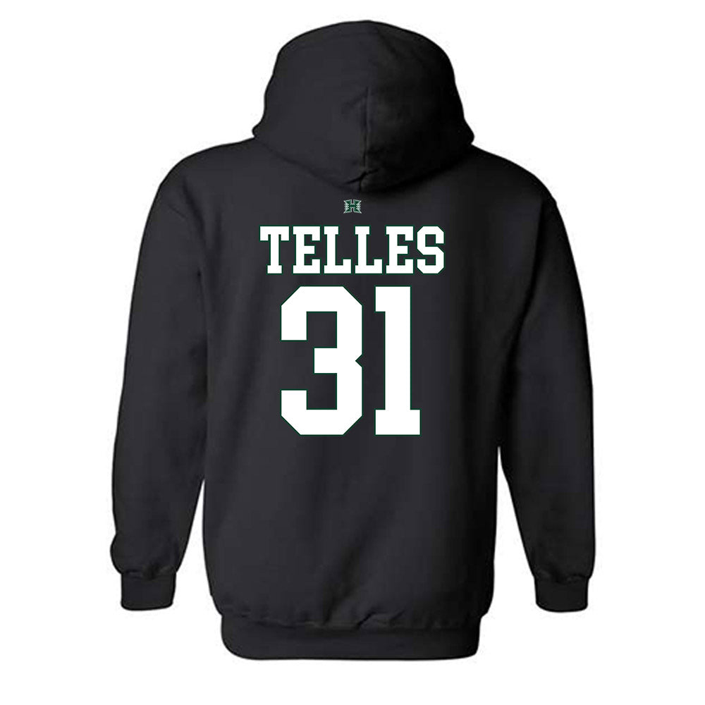 Hawaii - NCAA Softball : Nevaeh Telles - Sports Shersey Hooded Sweatshirt-1