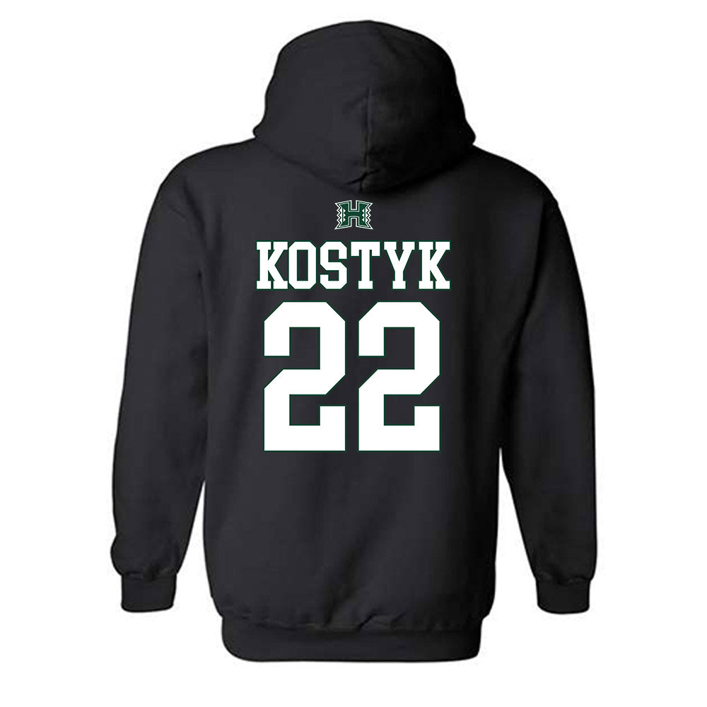 Hawaii - NCAA Softball : Kayla Kostyk - Sports Shersey Hooded Sweatshirt-1