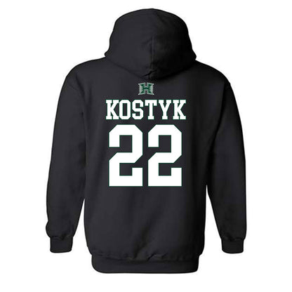 Hawaii - NCAA Softball : Kayla Kostyk - Sports Shersey Hooded Sweatshirt-1