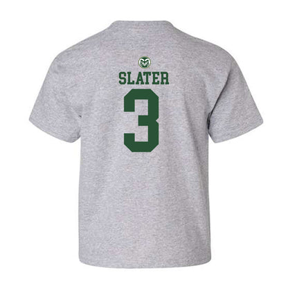 Colorado State - NCAA Men's Basketball : Darnez Slater - Youth T-Shirt-1