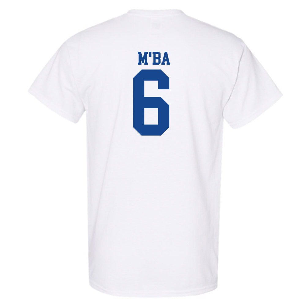 SMU - NCAA Football : Jeffrey M'ba - White T-Shirt-1