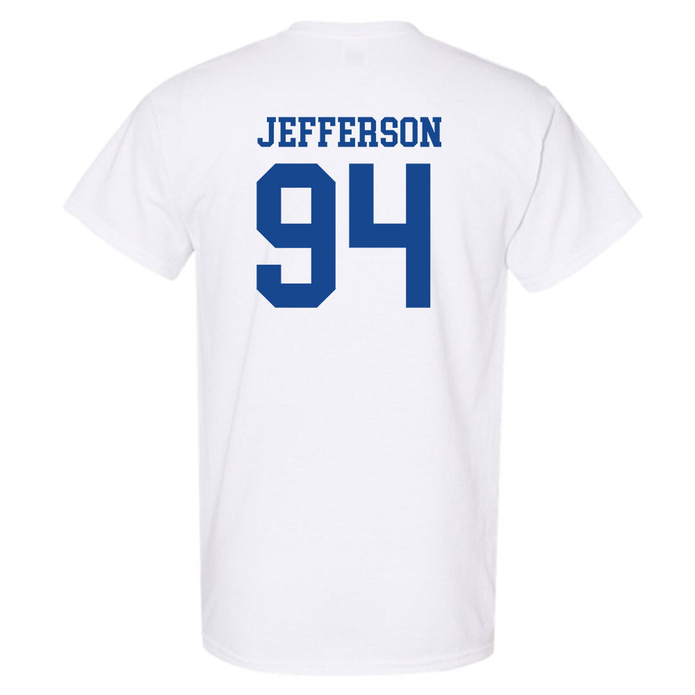SMU - NCAA Football : Jonathan Jefferson - White T-Shirt-1