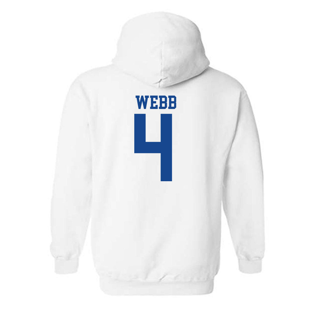 SMU - NCAA Football : Terry Webb - White Hooded Sweatshirt-1
