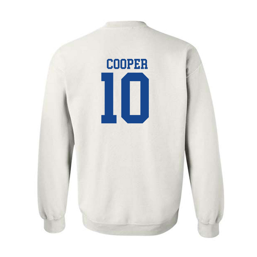 SMU - NCAA Football : Jalen Cooper - White Crewneck Sweatshirt-1