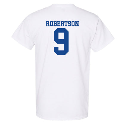 SMU - NCAA Football : Cameron Robertson - White T-Shirt-1