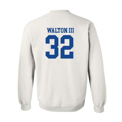 SMU - NCAA Football : Billy Walton III - White Crewneck Sweatshirt-1