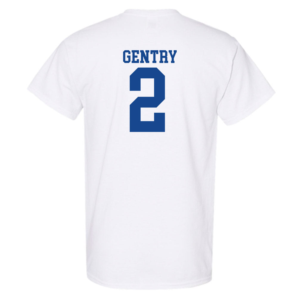 SMU - NCAA Football : Zadian Gentry - White T-Shirt-1