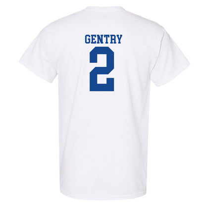 SMU - NCAA Football : Zadian Gentry - White T-Shirt-1