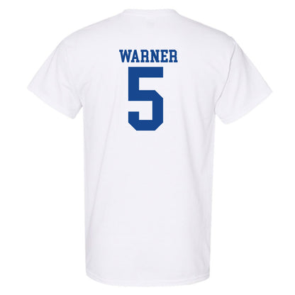 SMU - NCAA Football : DJ Warner - White T-Shirt-1