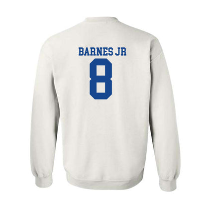 SMU - NCAA Football : Marcellus Barnes Jr - White Crewneck Sweatshirt-1