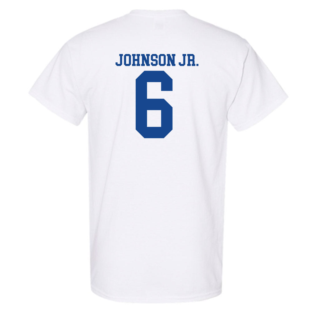 SMU - NCAA Football : Chris Johnson Jr. - White T-Shirt-1