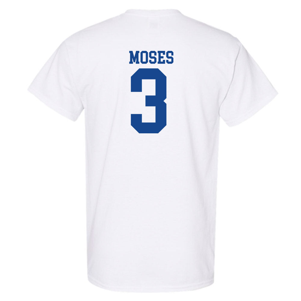 SMU - NCAA Football : Ahmaad Moses - White T-Shirt-1