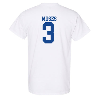 SMU - NCAA Football : Ahmaad Moses - White T-Shirt-1