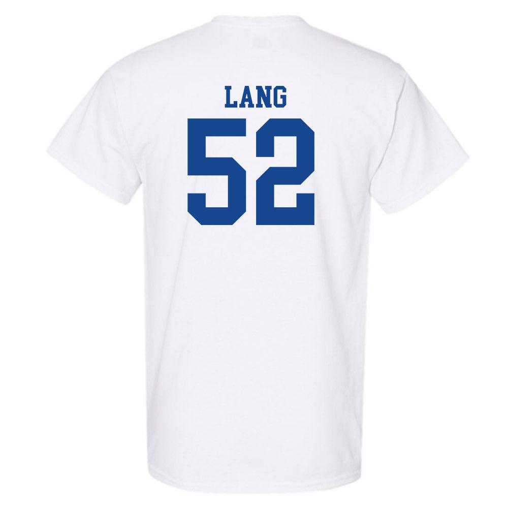 SMU - NCAA Football : Jahkai Lang - White T-Shirt-1