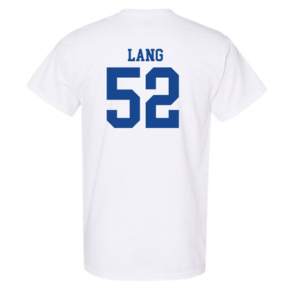 SMU - NCAA Football : Jahkai Lang - White T-Shirt-1