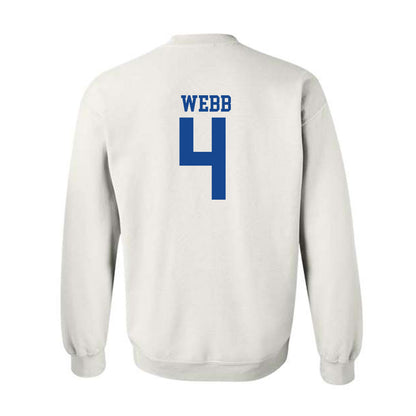 SMU - NCAA Football : Terry Webb - White Crewneck Sweatshirt-1