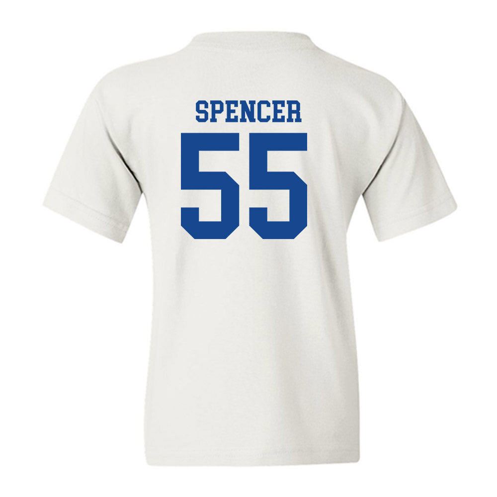 SMU - NCAA Football : Woo Spencer - White Youth T-Shirt-1