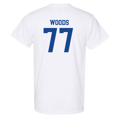 SMU - NCAA Football : Alexzander Woods - White T-Shirt-1