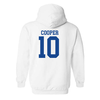 SMU - NCAA Football : Jalen Cooper - White Hooded Sweatshirt-1