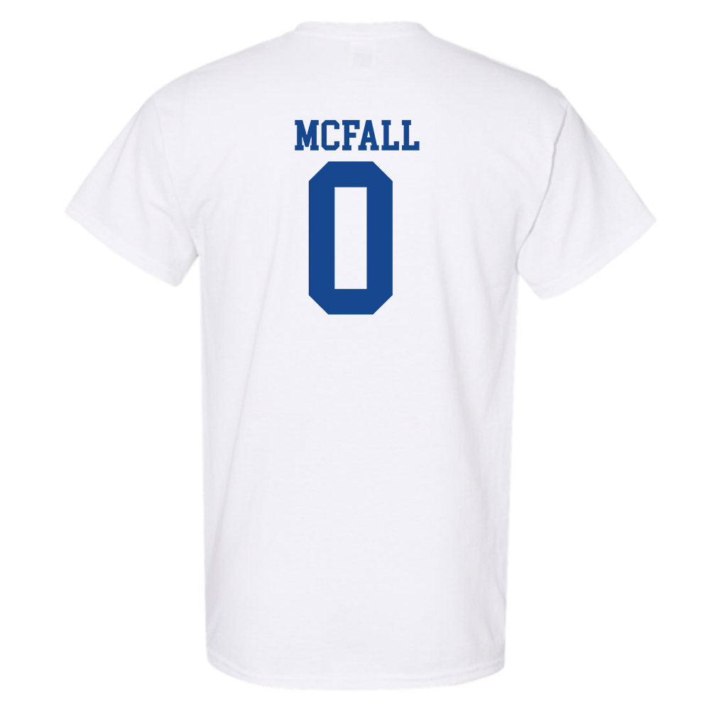 SMU - NCAA Football : Derrick McFall - White T-Shirt-1