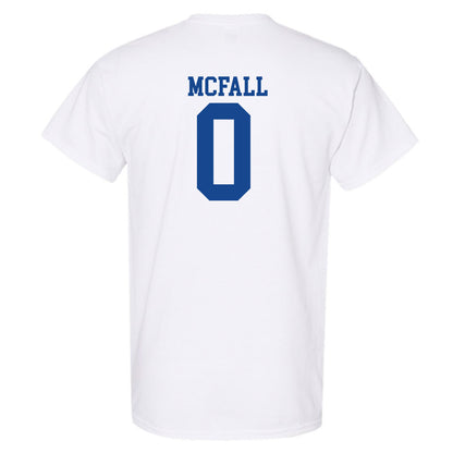 SMU - NCAA Football : Derrick McFall - White T-Shirt-1
