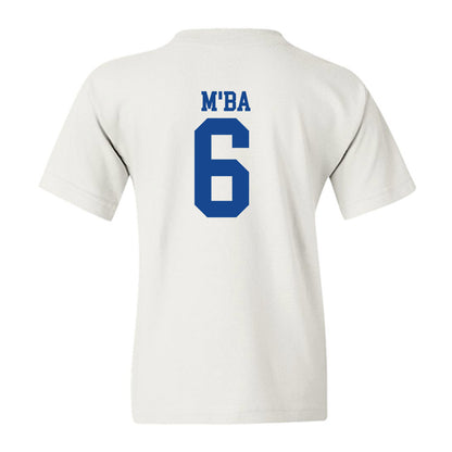 SMU - NCAA Football : Jeffrey M'ba - White Youth T-Shirt-1