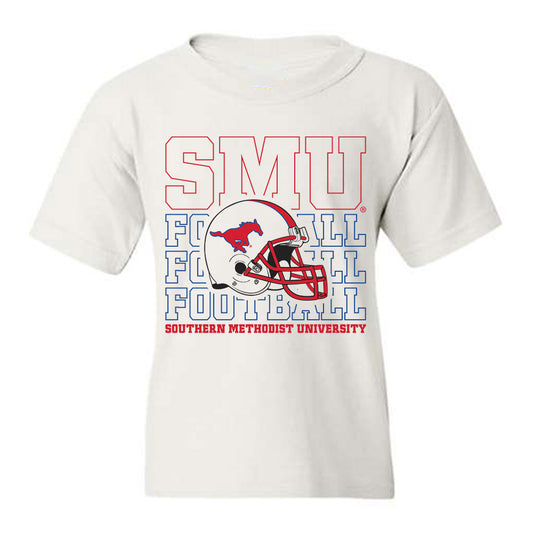 SMU - NCAA Football : Paris Patterson - White Youth T-Shirt-0