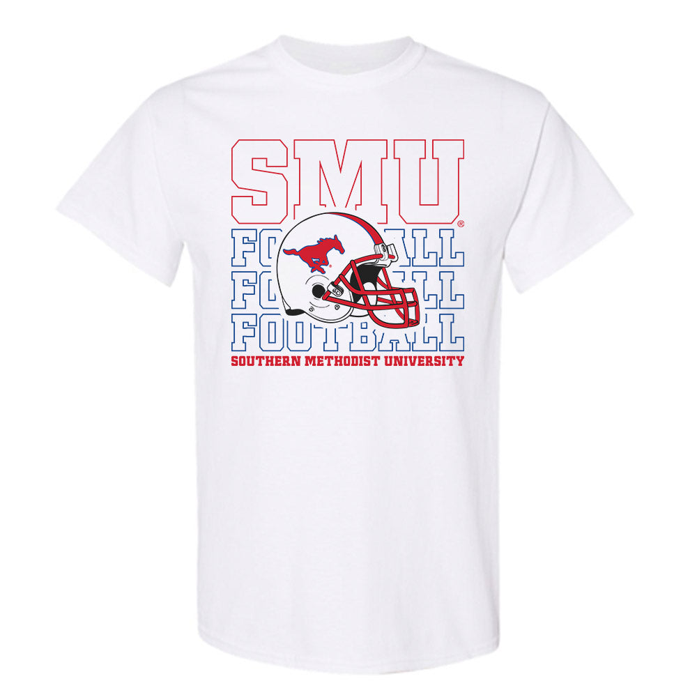 SMU - NCAA Football : Paris Patterson - White T-Shirt-0