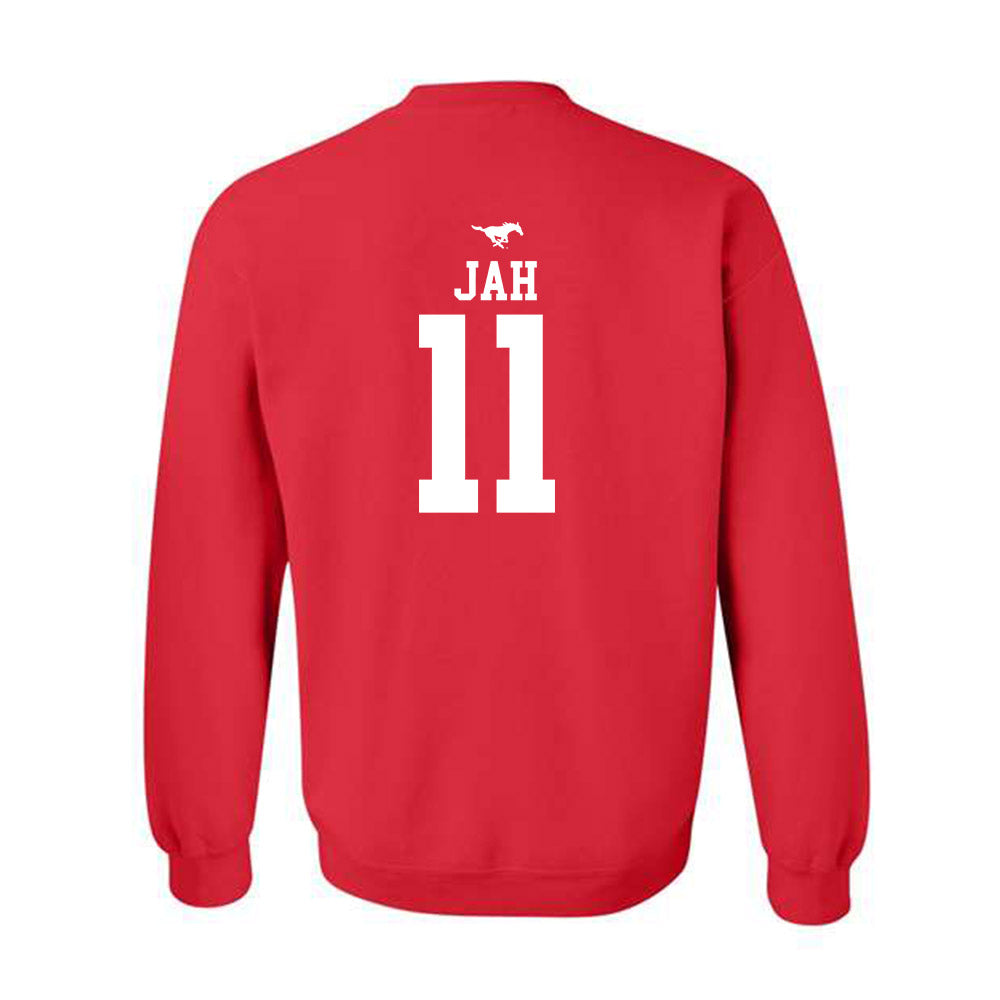 SMU - NCAA Women's Basketball : Sahnya Jah - Sports Shersey Crewneck Sweatshirt-1
