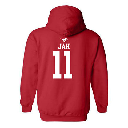 SMU - NCAA Women's Basketball : Sahnya Jah - Sports Shersey Hooded Sweatshirt-1