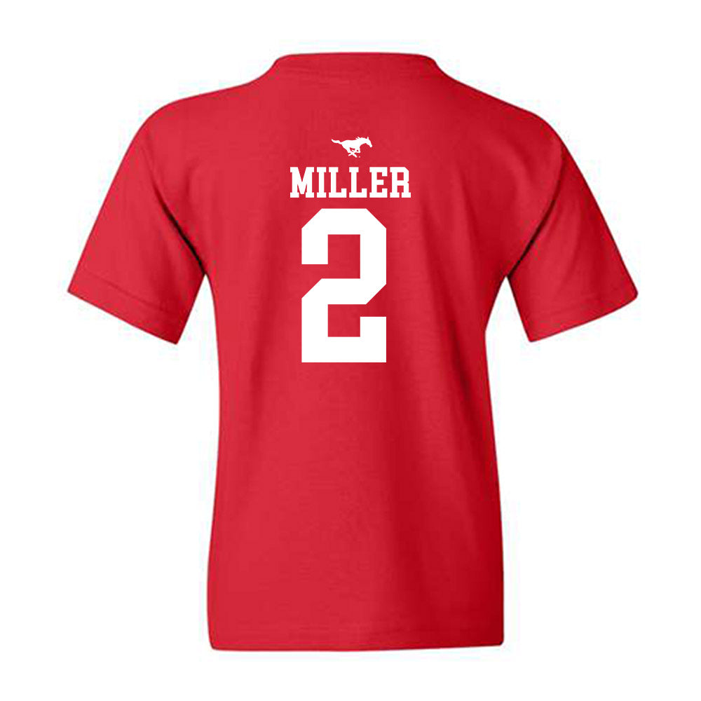 SMU - NCAA Men's Basketball : Boopie Miller - Sports Shersey Youth T-Shirt-1